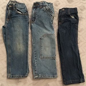 3 Pair of Blue Jeans Size 3T Levi Strauss